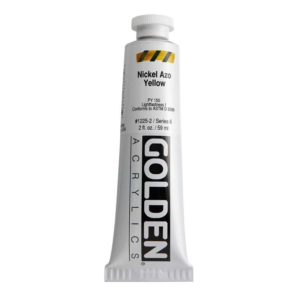 Golden Heavy Body Acrylic Tube 2oz Nickel Azo Yellow